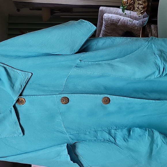 Tera bora made in Italy linen tunic top - Picture 2 of 14